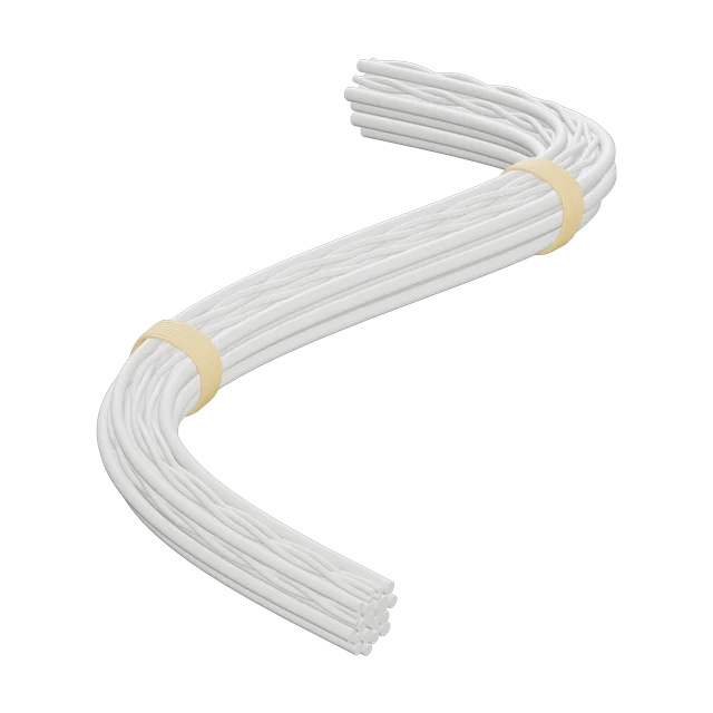 Aerospace: Tight white wires with heat-shrink ID bands