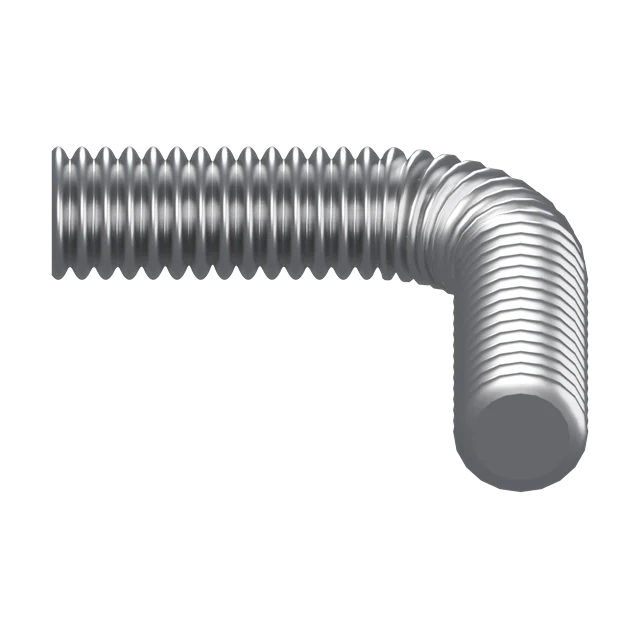Flex Duct: Big silver ducting with deep ribs
